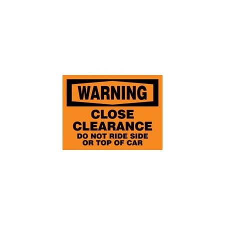 OSHA WARNING SAFETY SIGN CLOSE MECR301VS